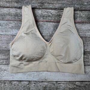 WACOAL Womens Size 36 Seamless Wireless Bralette Beige Comfort Support